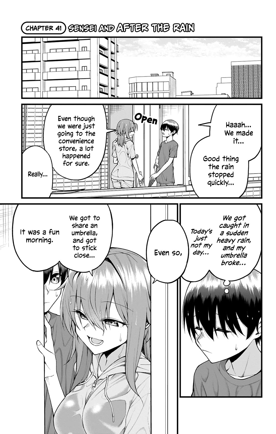 Akanabe-sensei Doesn't Know about Embarrassment Chapter 41 page 2 - Chapter 41: Sensei and After the Rain