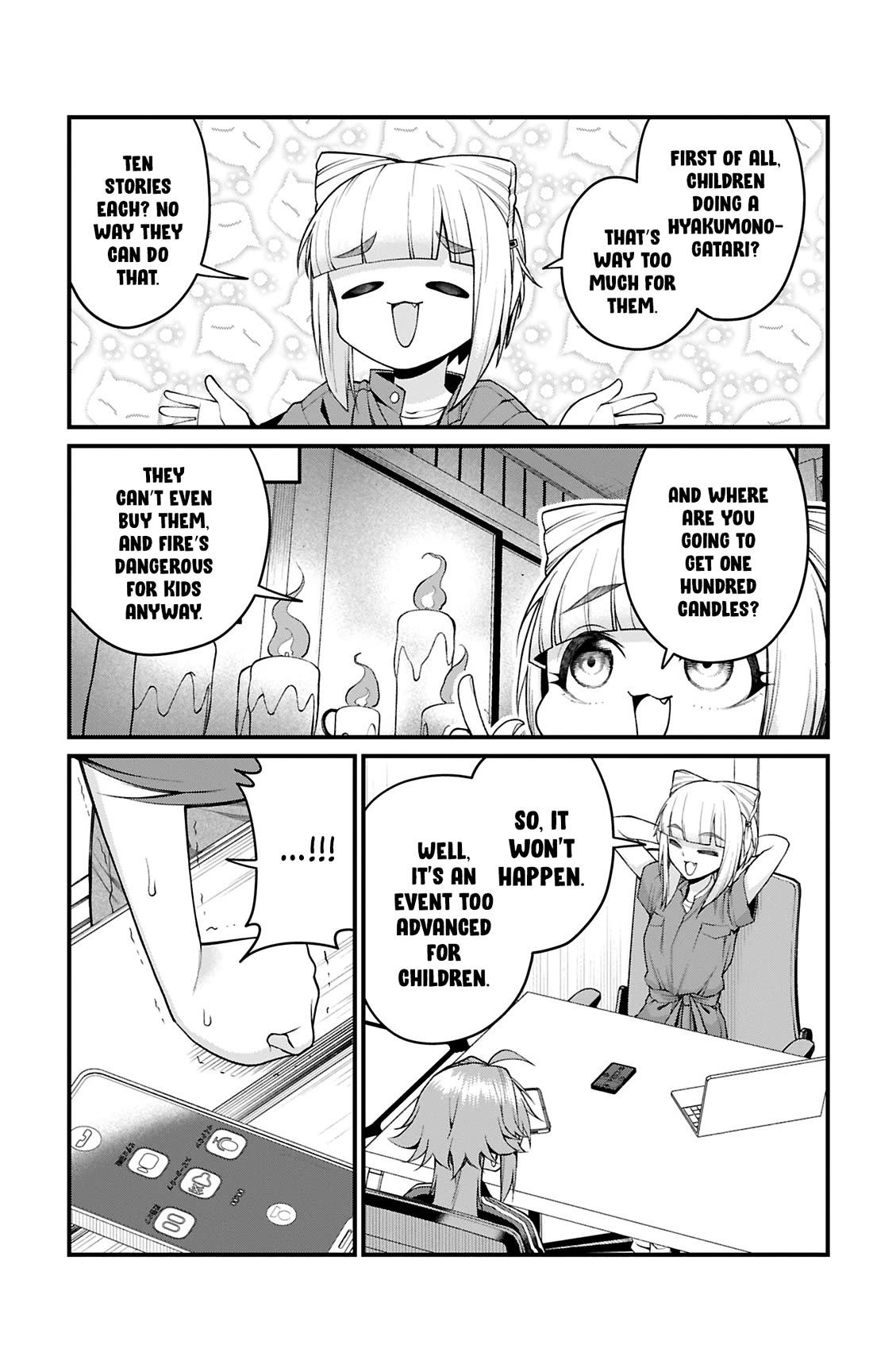 Akanabe-sensei Doesn't Know about Embarrassment Chapter 46 page 10 - Chapter 46: Ena-chan and Hyakumonogatari