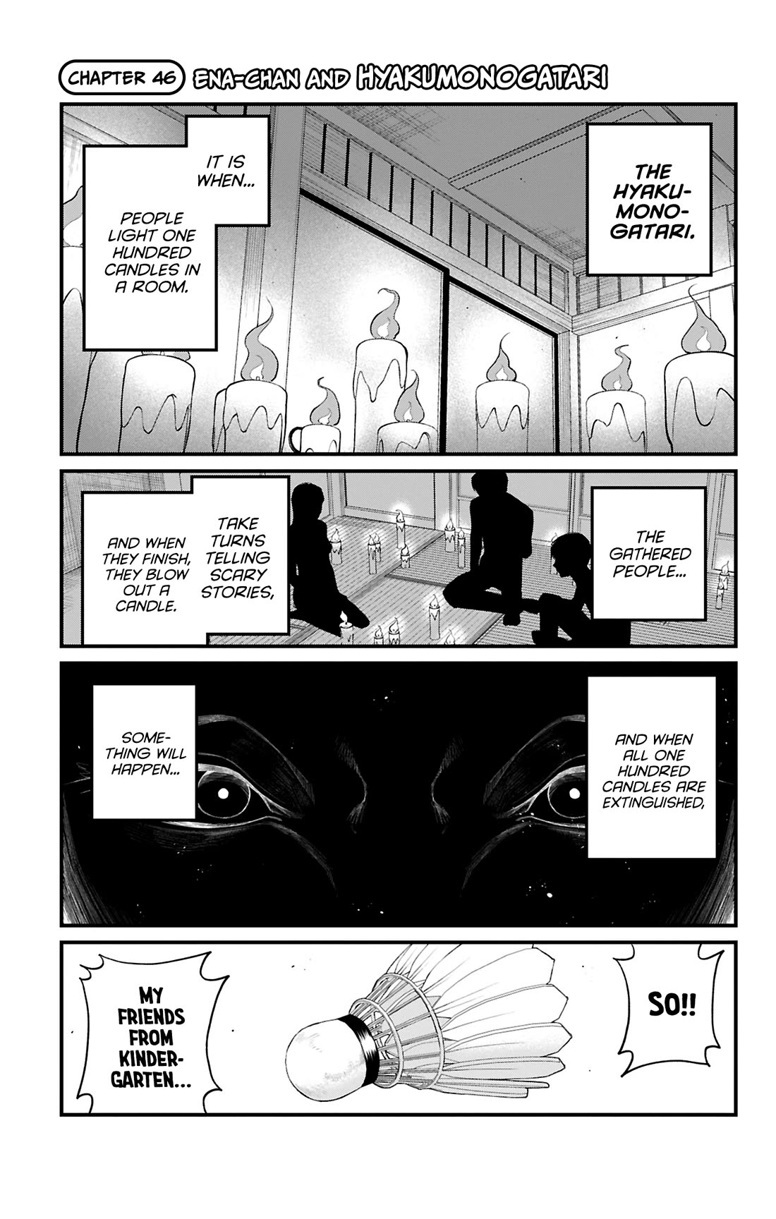 Akanabe-sensei Doesn't Know about Embarrassment Chapter 46 page 2 - Chapter 46: Ena-chan and Hyakumonogatari