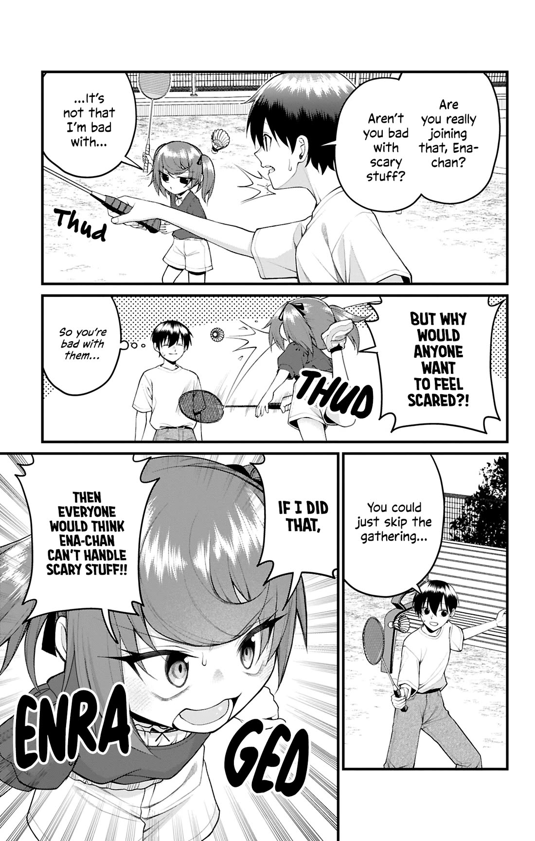 Akanabe-sensei Doesn't Know about Embarrassment Chapter 46 page 4 - Chapter 46: Ena-chan and Hyakumonogatari