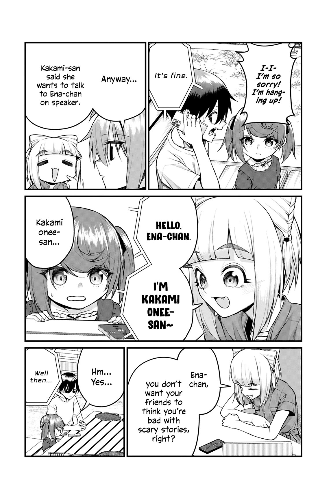 Akanabe-sensei Doesn't Know about Embarrassment Chapter 46 page 8 - Chapter 46: Ena-chan and Hyakumonogatari
