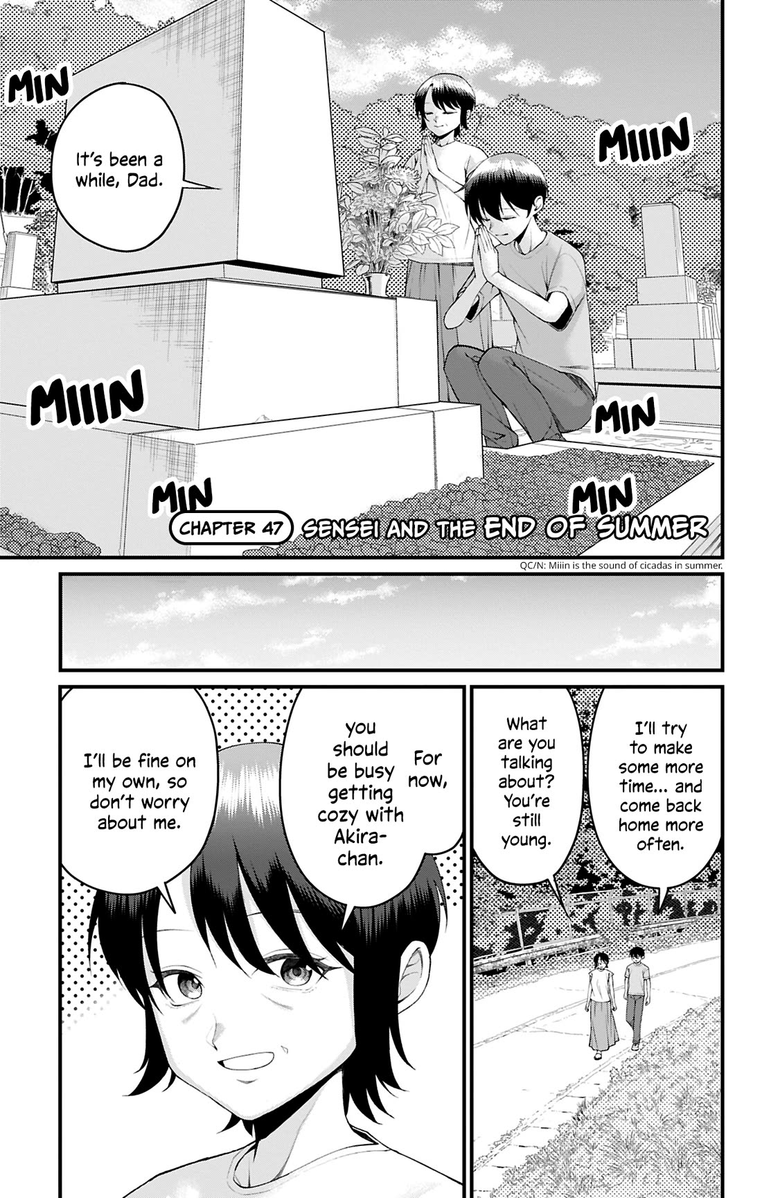 Akanabe-sensei Doesn't Know about Embarrassment Chapter 47 page 2 - Chapter 47: Sensei and the End of Summer
