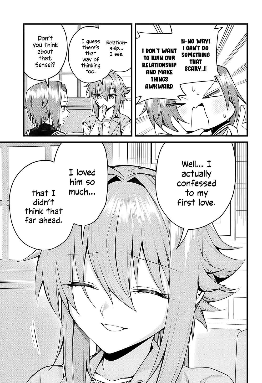 Akanabe-sensei Doesn't Know about Embarrassment Chapter 50 page 12 - Chapter 50: Sensei and the High School Girl