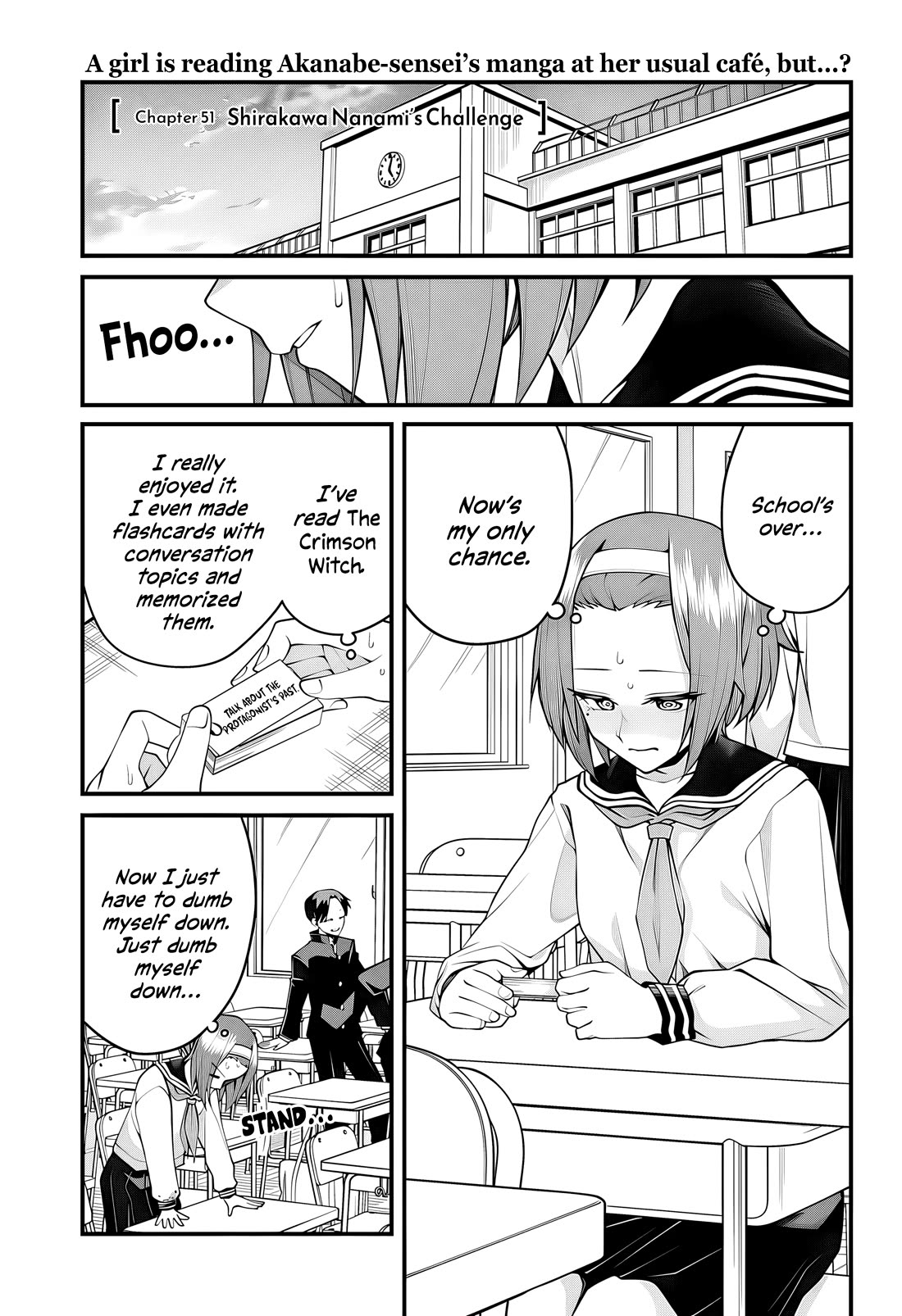 Akanabe-sensei Doesn't Know about Embarrassment Chapter 51 page 2 - Chapter 51: Shirakawa Nanami's Challenge