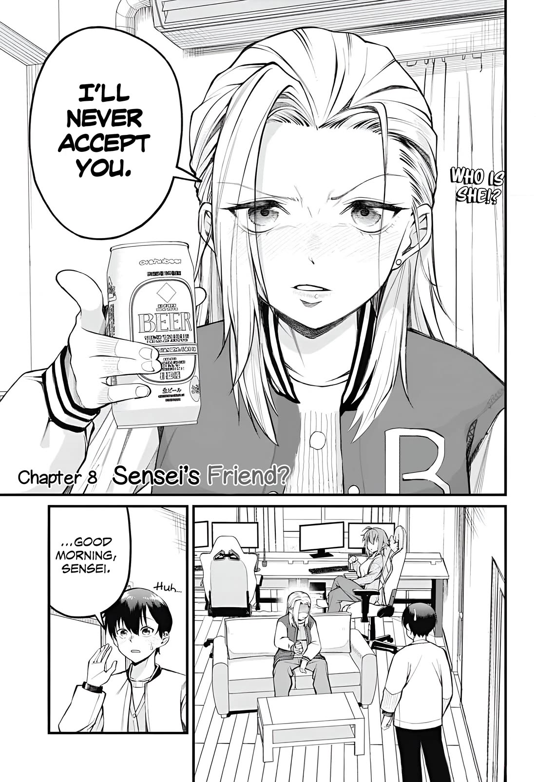 Akanabe-sensei Doesn't Know about Embarrassment Chapter 8 page 1 - Chapter 8: Sensei's Friend