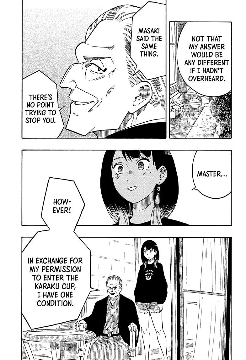 Akane-banashi manga, chapter 13, page 15 of 19