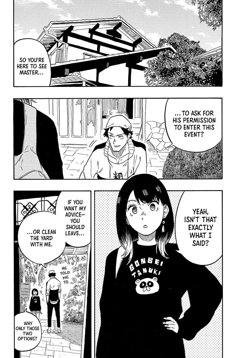Akane-banashi manga, chapter 13, page 8 of 19