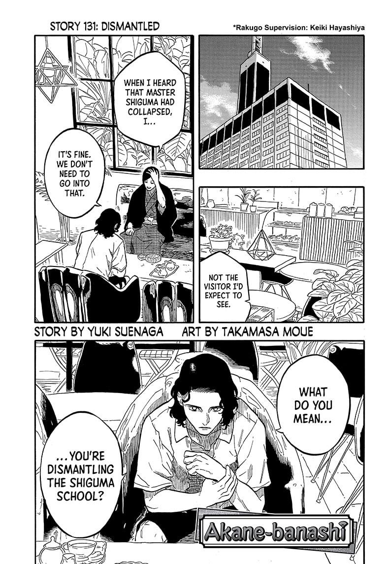 Akane Banashi Chapter 131 page 1 - Chapter 131