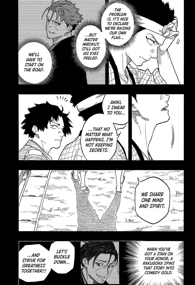 Akane-banashi manga, chapter 139, page 9 of 19