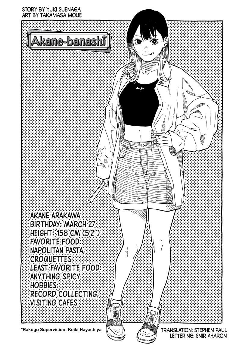 Akane Banashi Chapter 148 page 1 - Chapter 148
