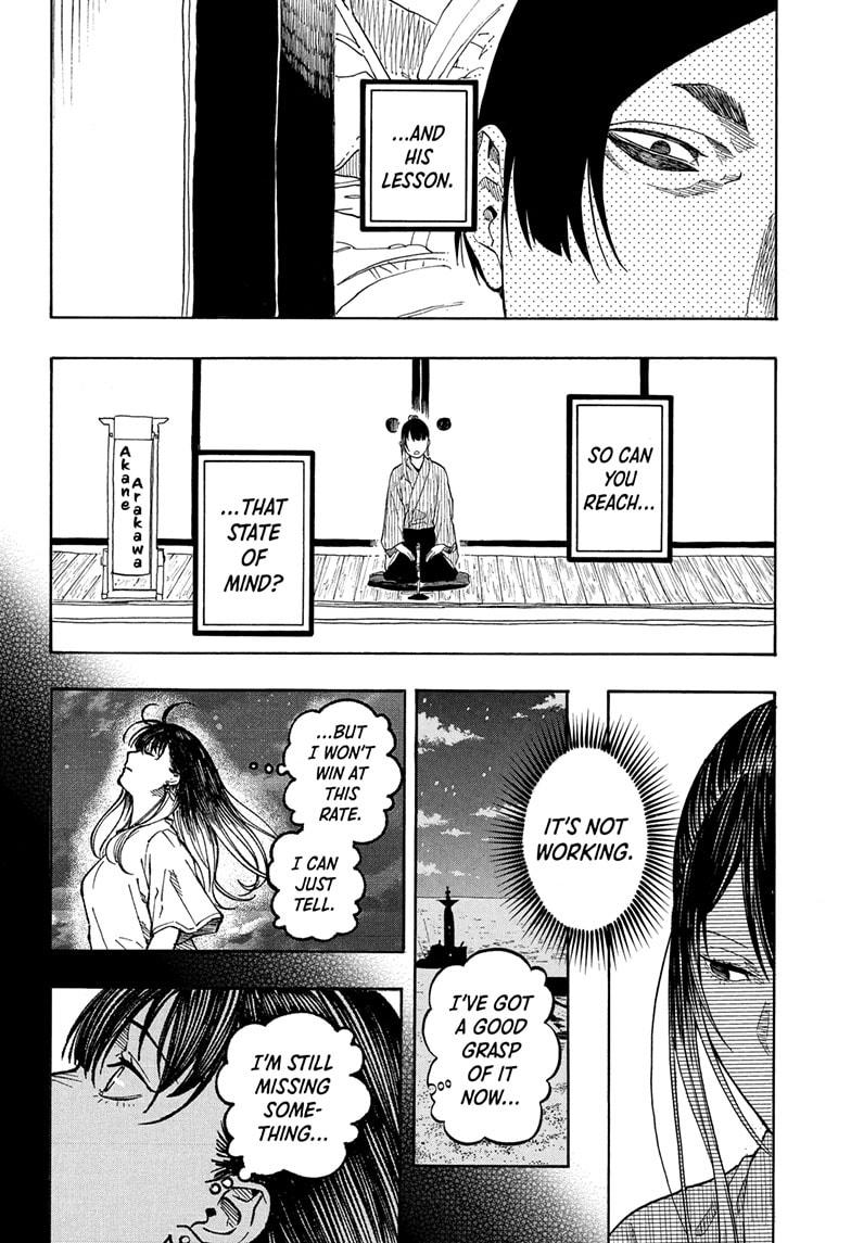 Akane-banashi manga, chapter 175, page 16 of 19