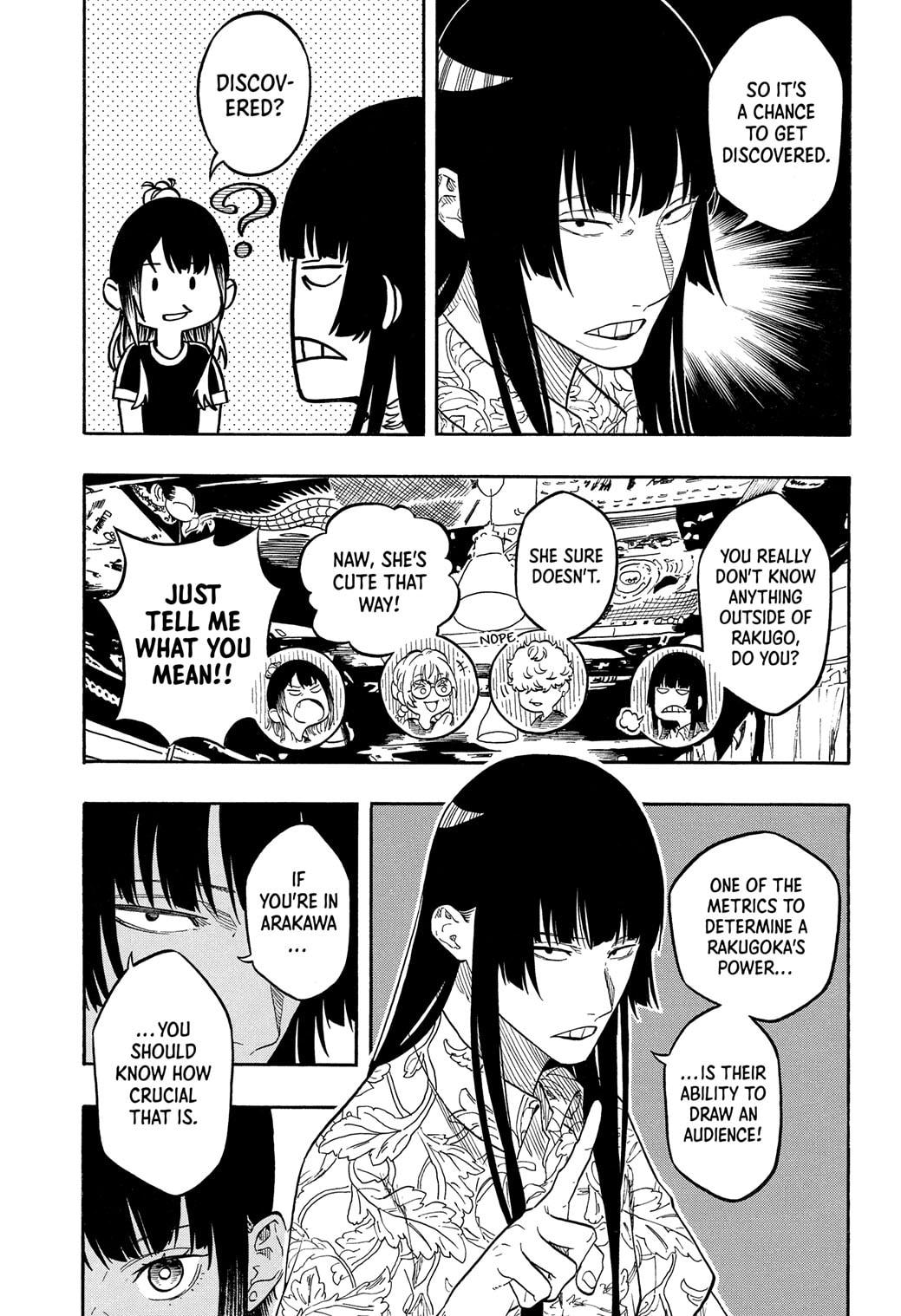 Akane-banashi manga, chapter 184, page 9 of 19