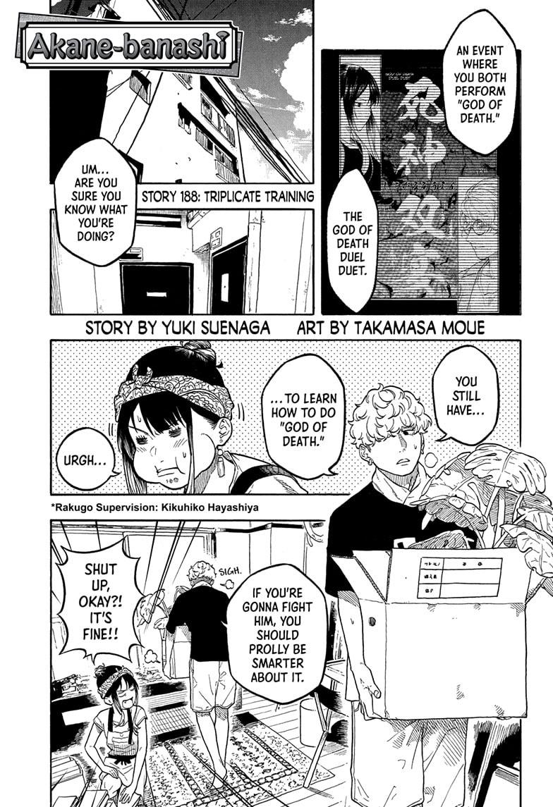 Akane Banashi Chapter 188 page 1 - Chapter 188