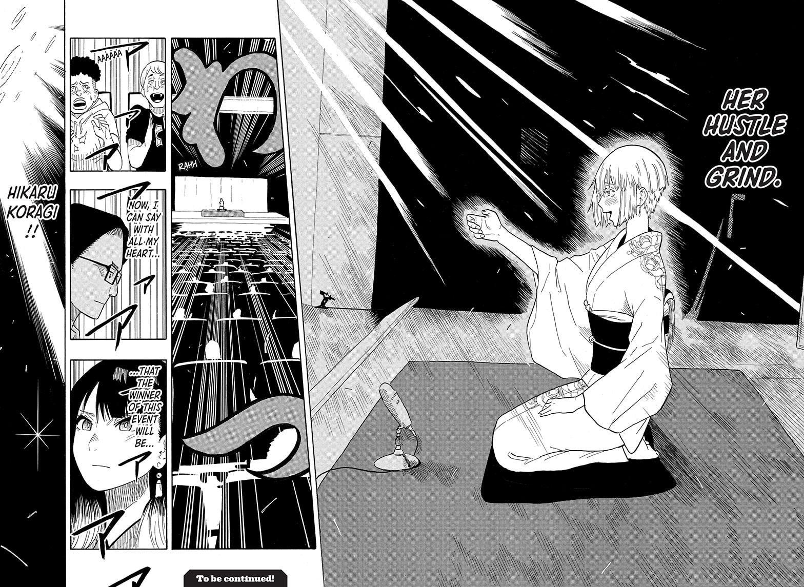 Akane-banashi manga, chapter 21, page 18 of 18