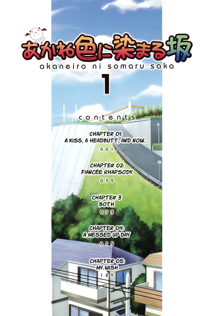 Akaneiro ni Somaru Saka Chapter 1 page 6 - Chapter 1: A Kiss, a Headbutt, and Now