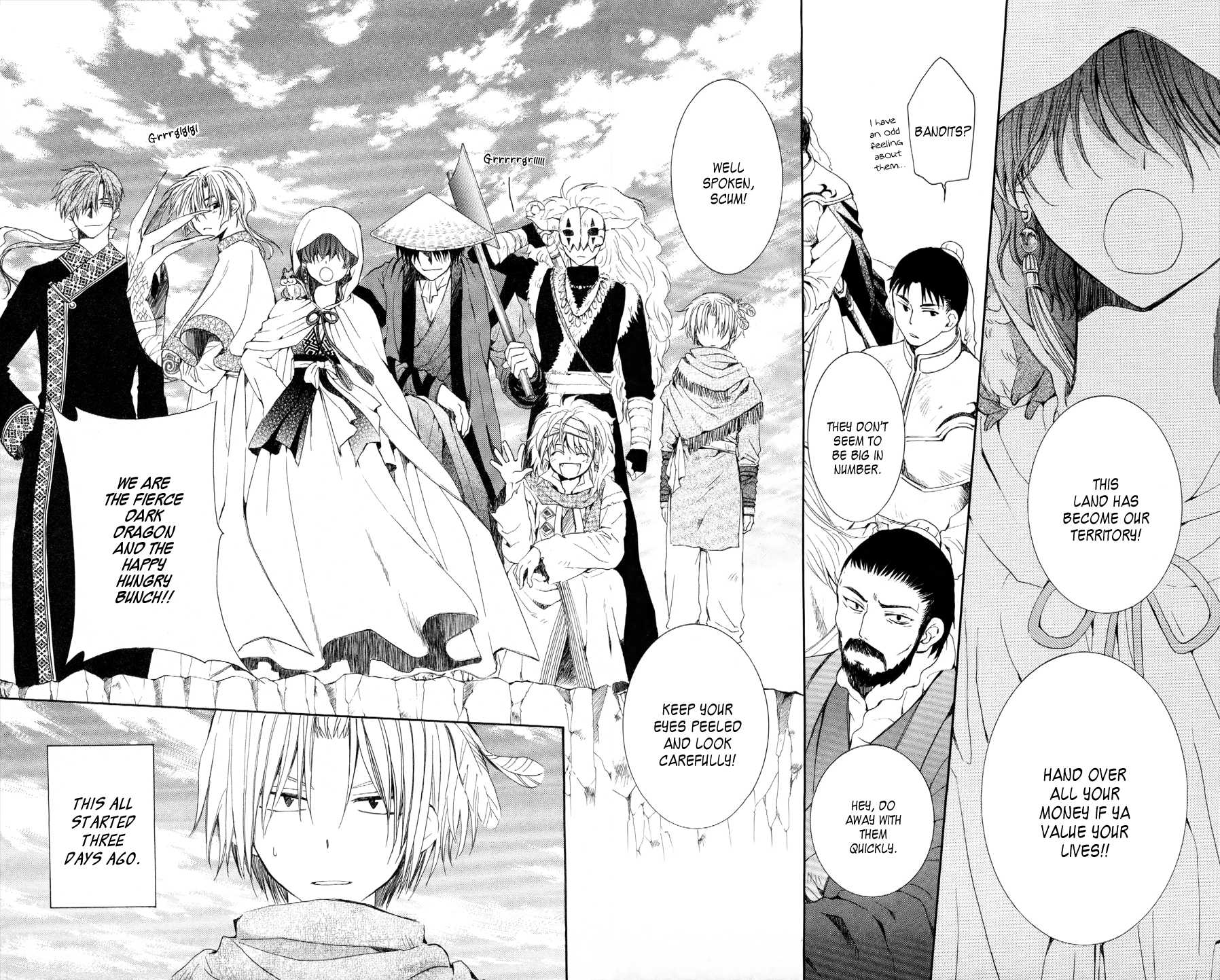 Akatsuki no Yona Chapter 49 page 4 - Chapter 49: The Dark Dragon and the Happy Hungry Bunch