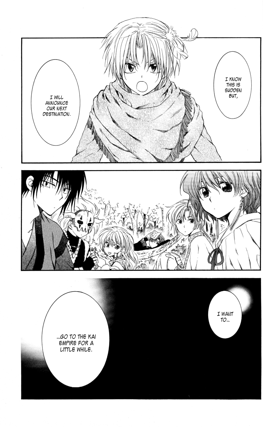 Akatsuki no Yona Chapter 63 page 1 - Chapter 63: Shaken Journey