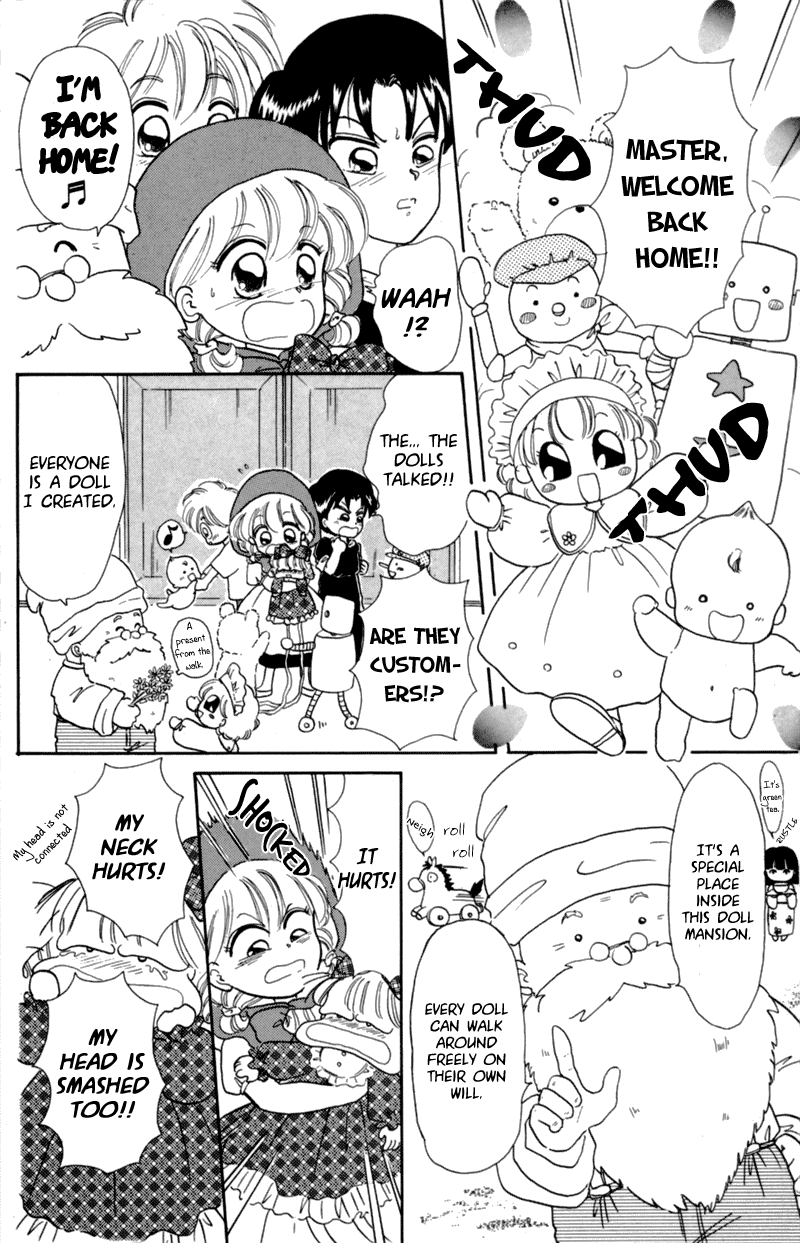 Akazukin Cha Cha Chapter 5 page 14 - Chapter 5: I'm Kopett, the Old Man from the Puppet Mansion!!