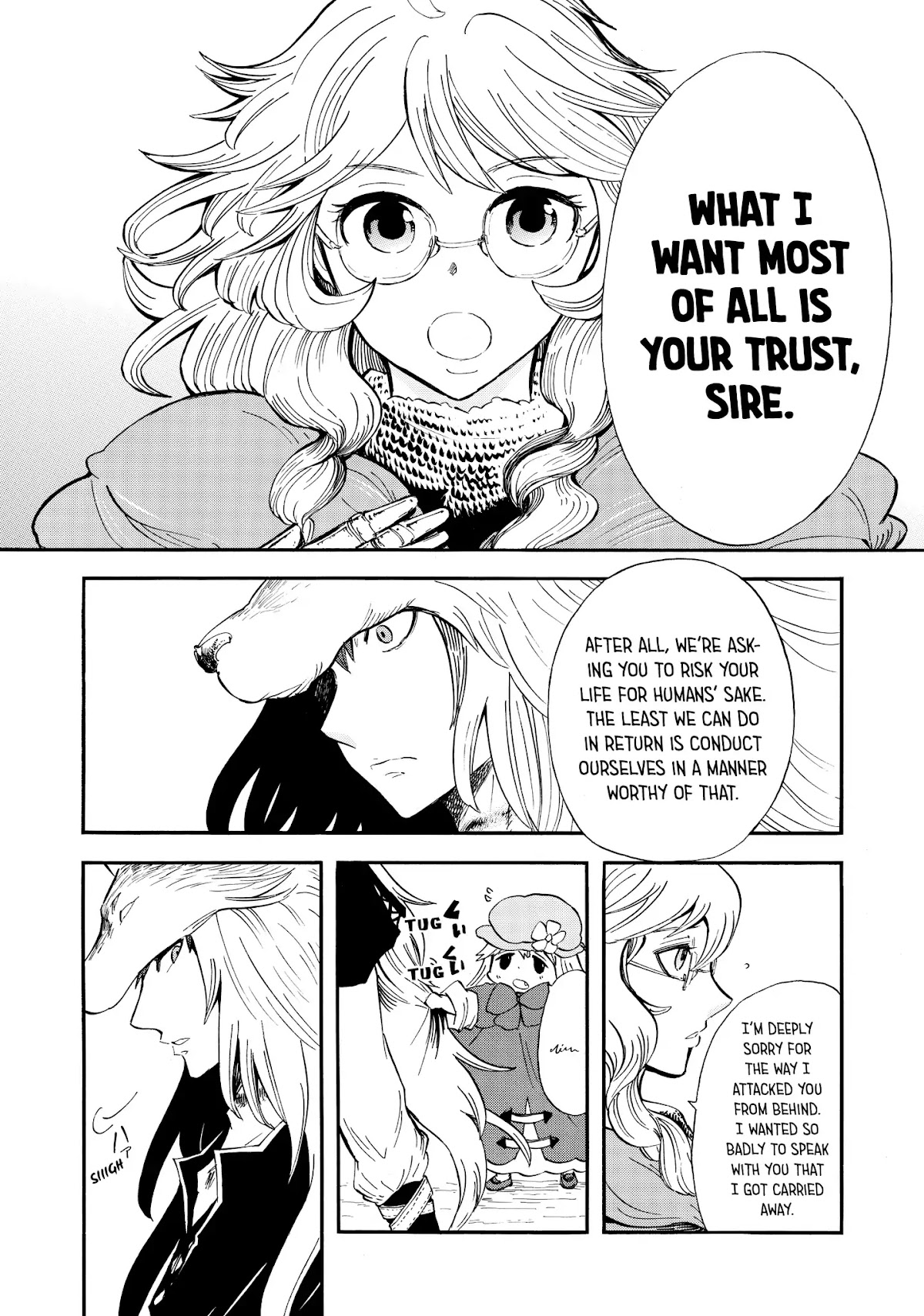 Akazukin no okami deshi Chapter 8 page 13 - Chapter 8: The Song That Crawls around Their Feet