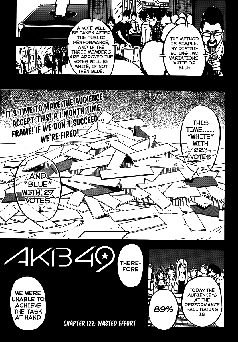 AKB49 - Renai Kinshi Jourei Chapter 122 page 2 - Chapter 122: Wasted Effort