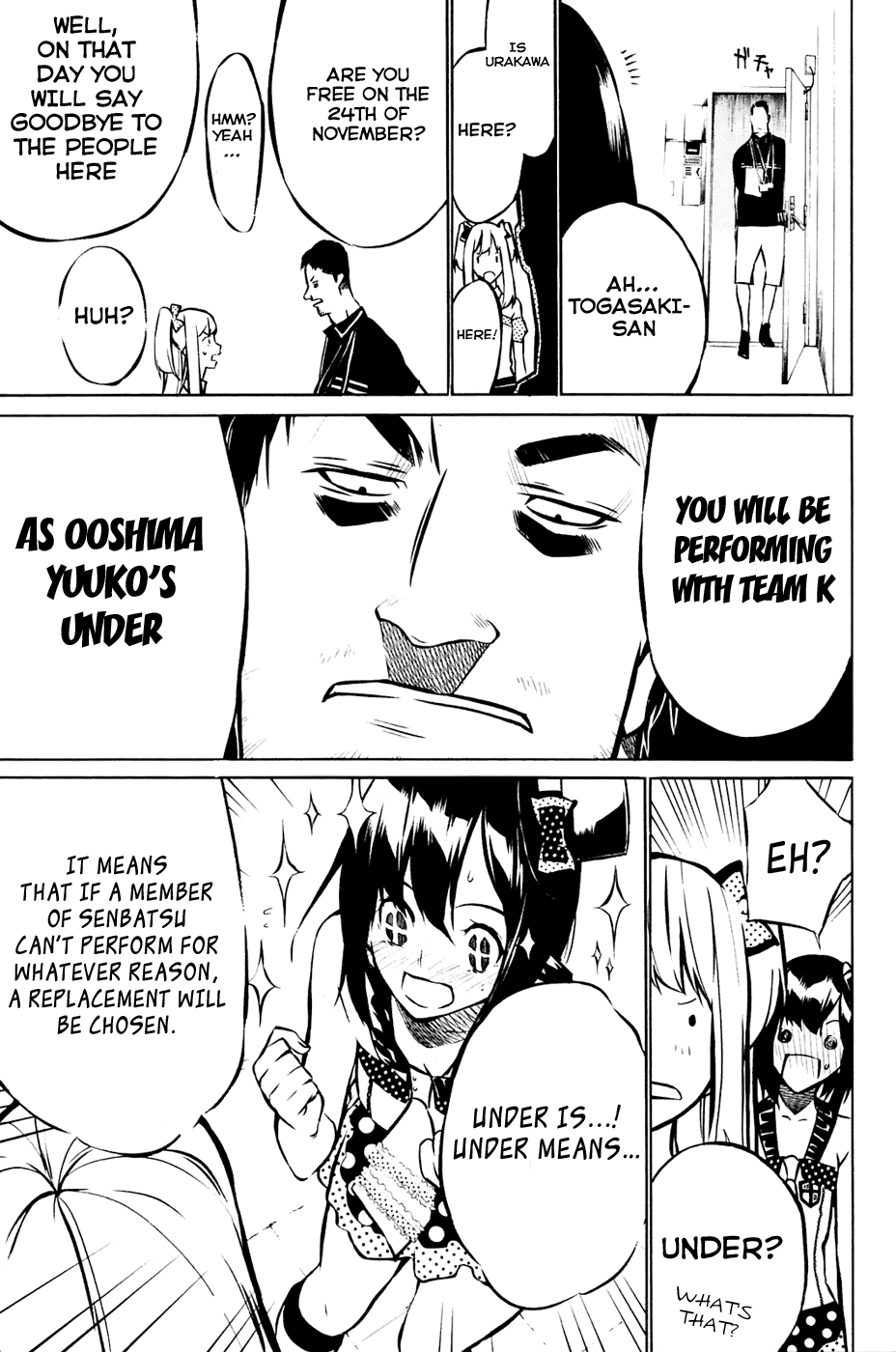 AKB49 - Renai Kinshi Jourei Chapter 13 page 8 - Chapter 13: Team K