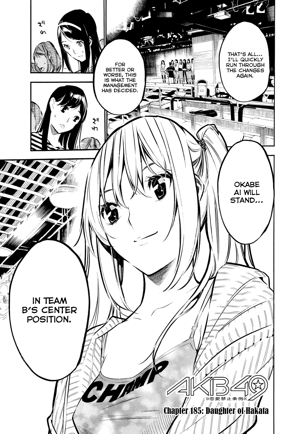 AKB49 - Renai Kinshi Jourei Chapter 185 page 3 - Chapter 185: Daughter of Hakata