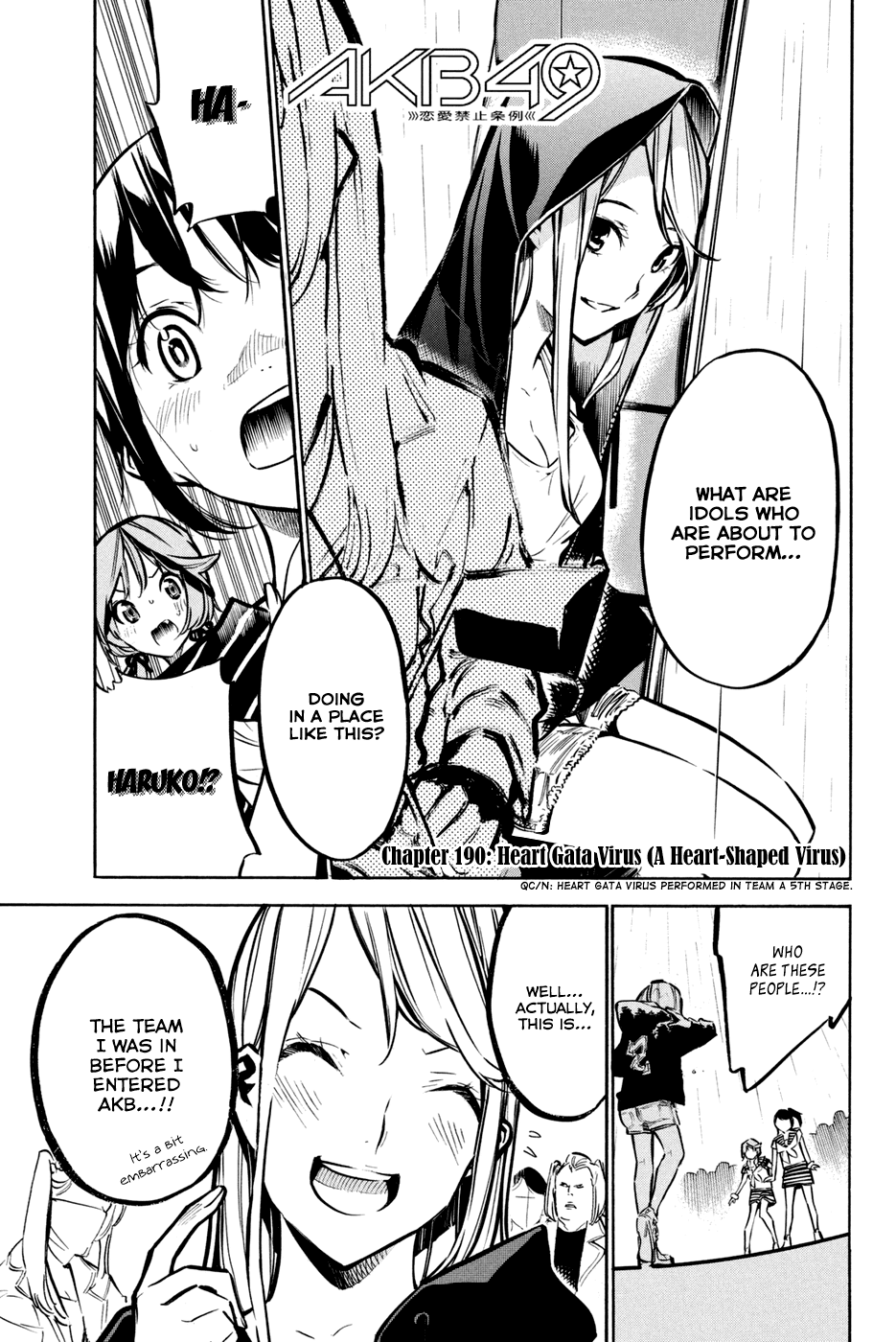 AKB49 - Renai Kinshi Jourei Chapter 190 page 3 - Chapter 190: Heart Gata Virus (Heart-Shaped Virus)