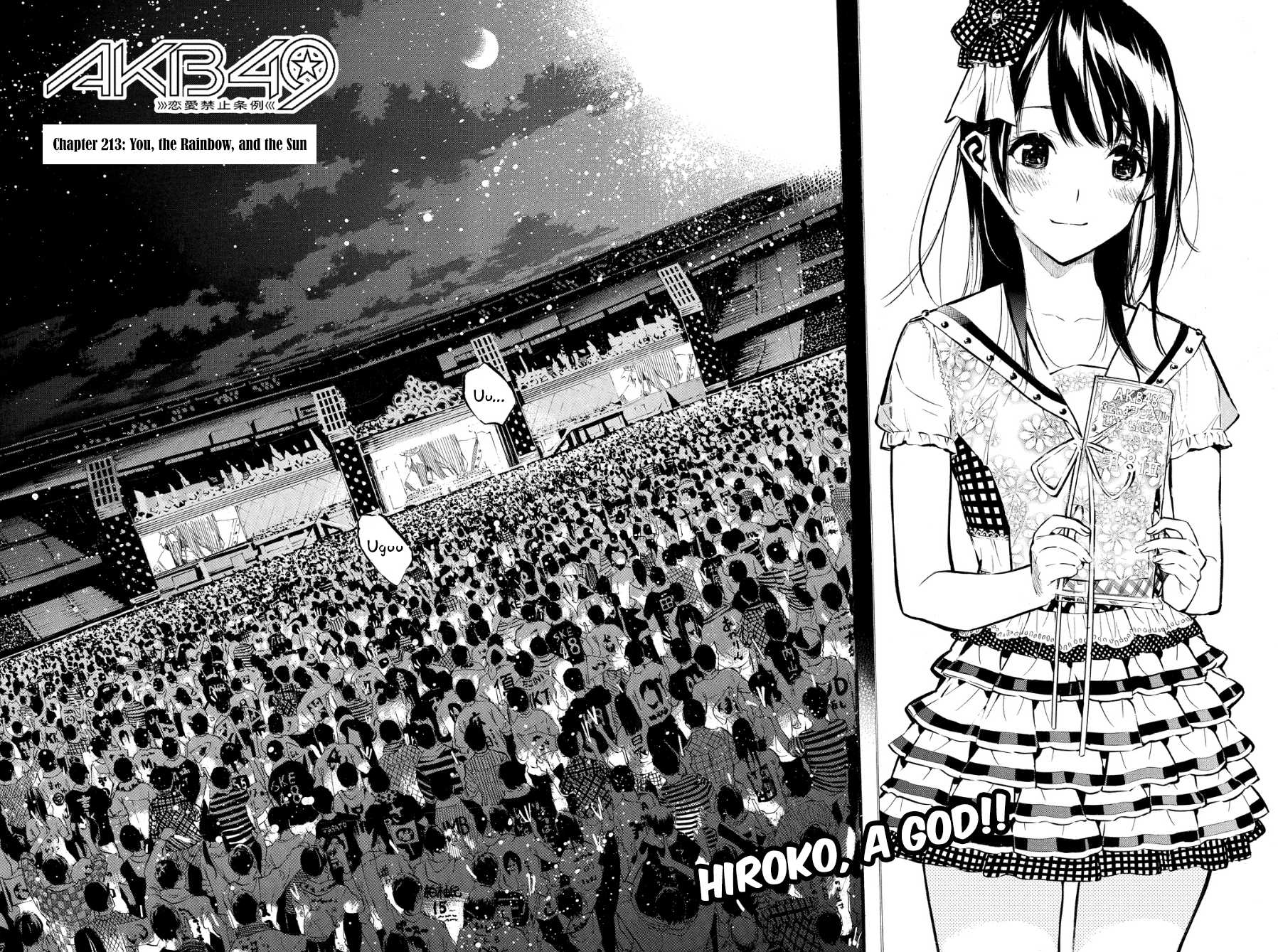 AKB49 - Renai Kinshi Jourei Chapter 213 page 4 - Chapter 213: You, the Rainbow, and the Sun