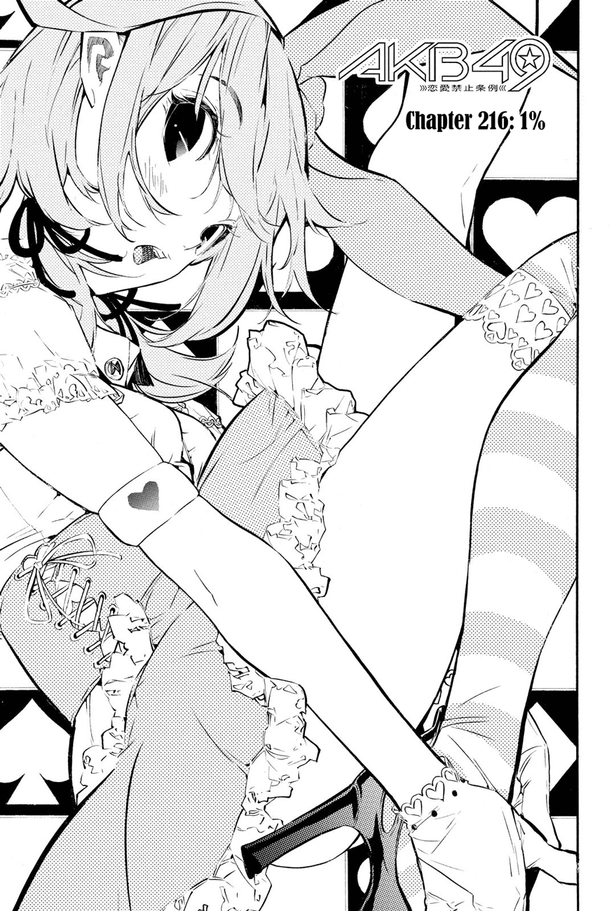 AKB49 - Renai Kinshi Jourei Chapter 216 page 7 - Chapter 216: 1%