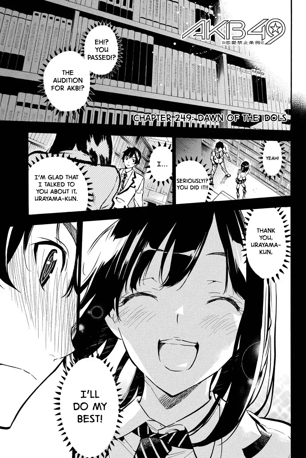 AKB49 - Renai Kinshi Jourei Chapter 249 page 1 - Chapter 249: Dawn of the Idols