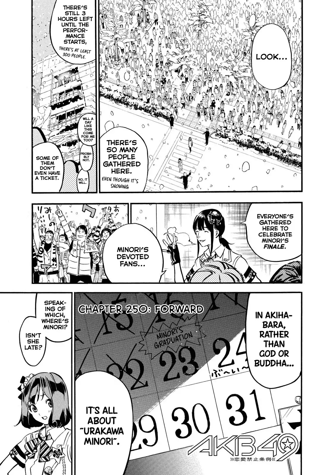 AKB49 - Renai Kinshi Jourei Chapter 250 page 1 - Chapter 250: Forward