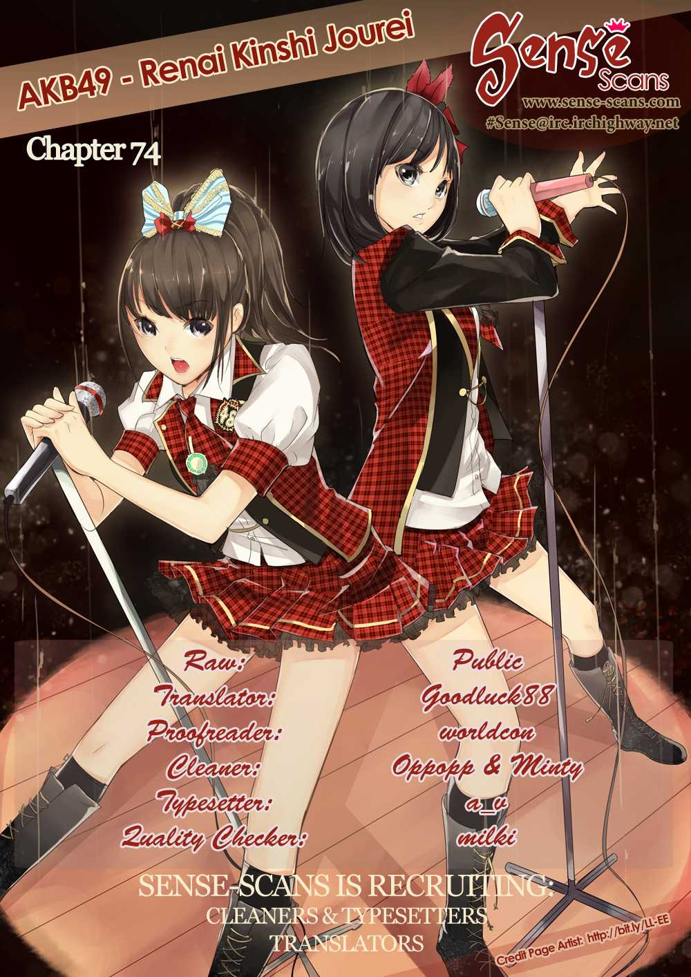 AKB49 - Renai Kinshi Jourei Chapter 74 page 1 - Chapter 74: Stolen Stage