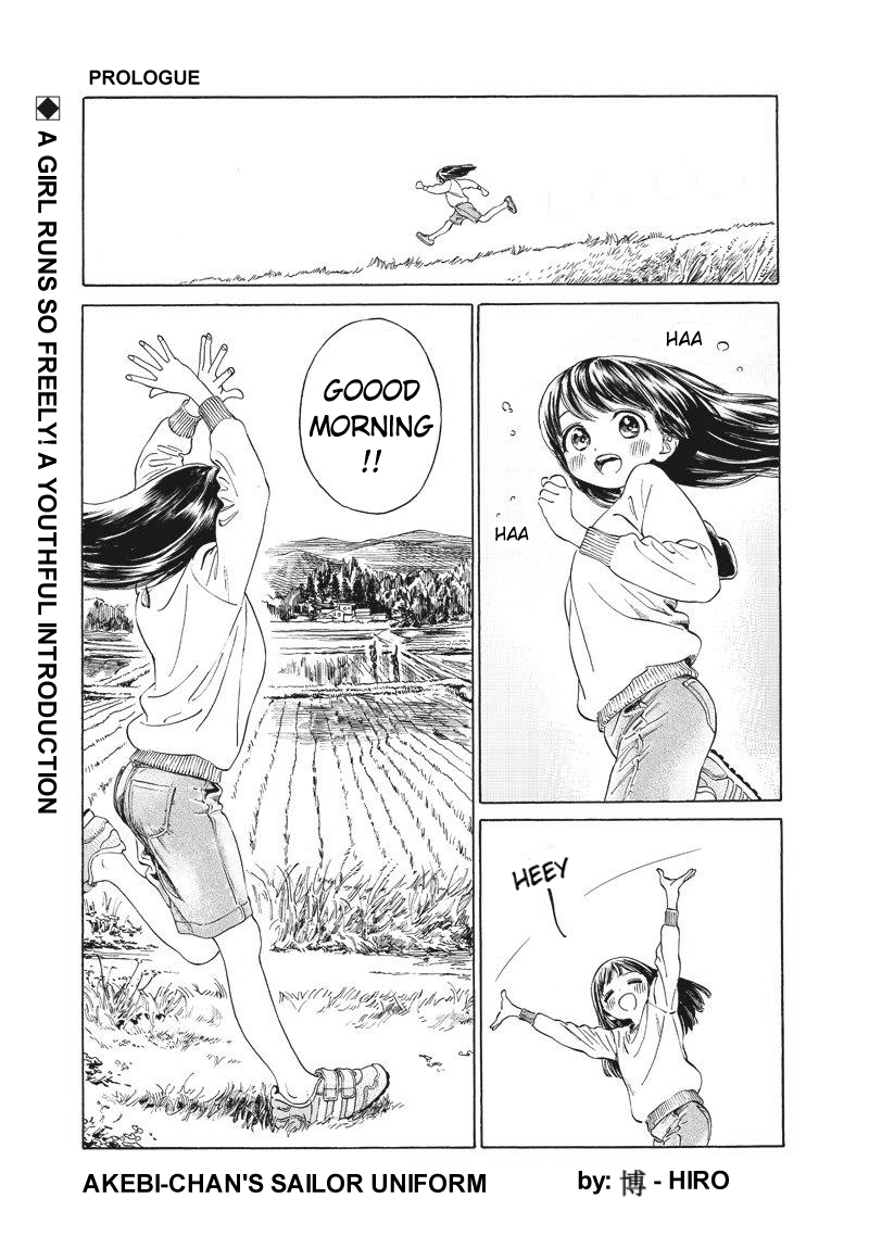 Akebi-chan no Sailor Fuku Chapter 0 page 1 - Chapter 0: Prologue: A Girl Runs So Freely