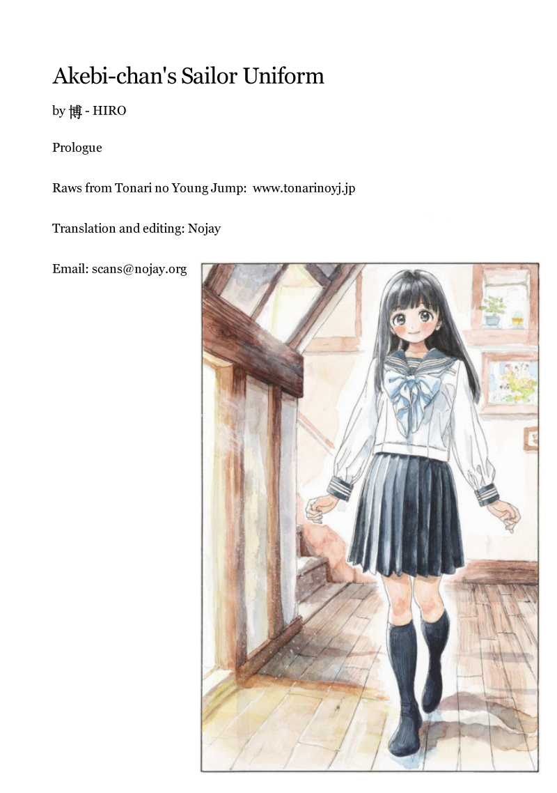 Akebi-chan no Sailor Fuku Chapter 0 page 36 - Chapter 0: Prologue: A Girl Runs So Freely