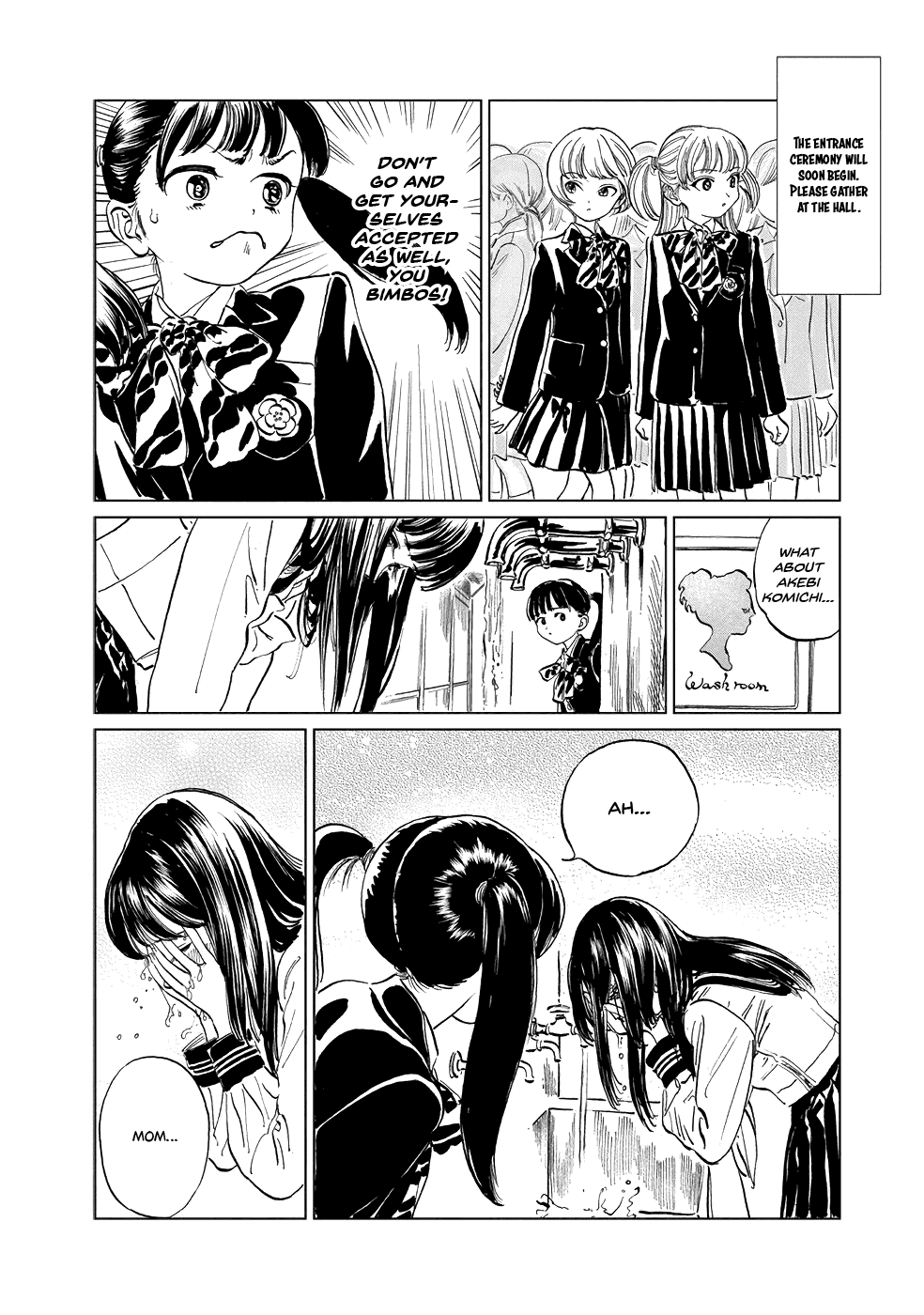 Akebi-chan no Sailor Fuku Chapter 43.5 page 8 - Chapter 43.5: Togeguchi's Fight