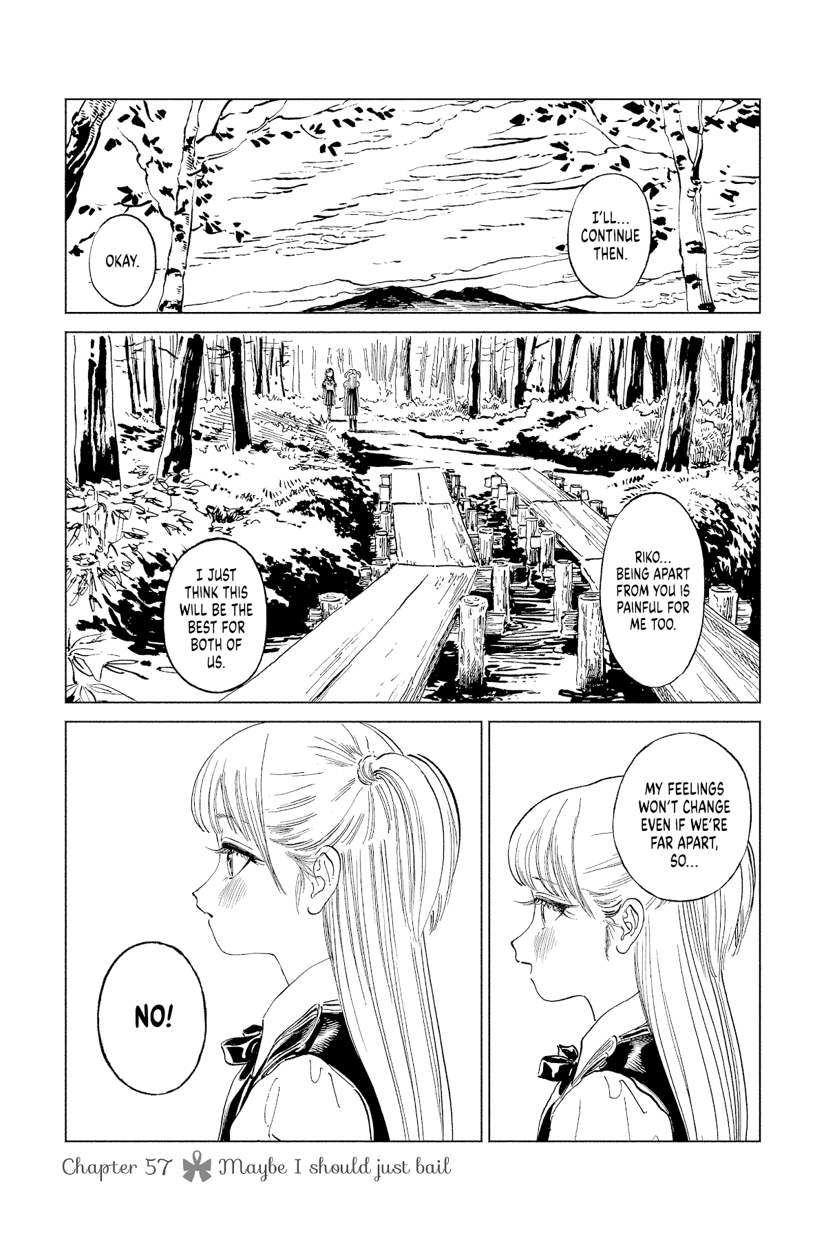 Akebi-chan no Sailor Fuku Chapter 57 page 1 - Chapter 57: Maybe I Should Just Bail