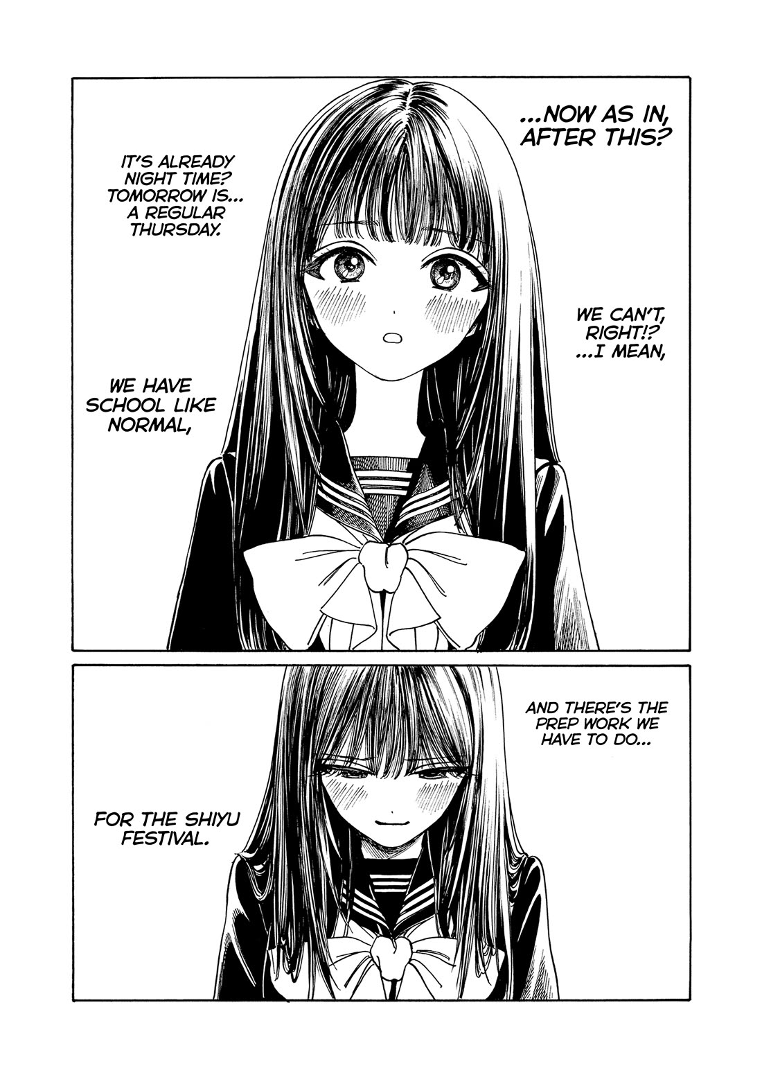 Akebi-chan no Sailor Fuku Chapter 80 page 35 - Chapter 80: Under the Street Light
