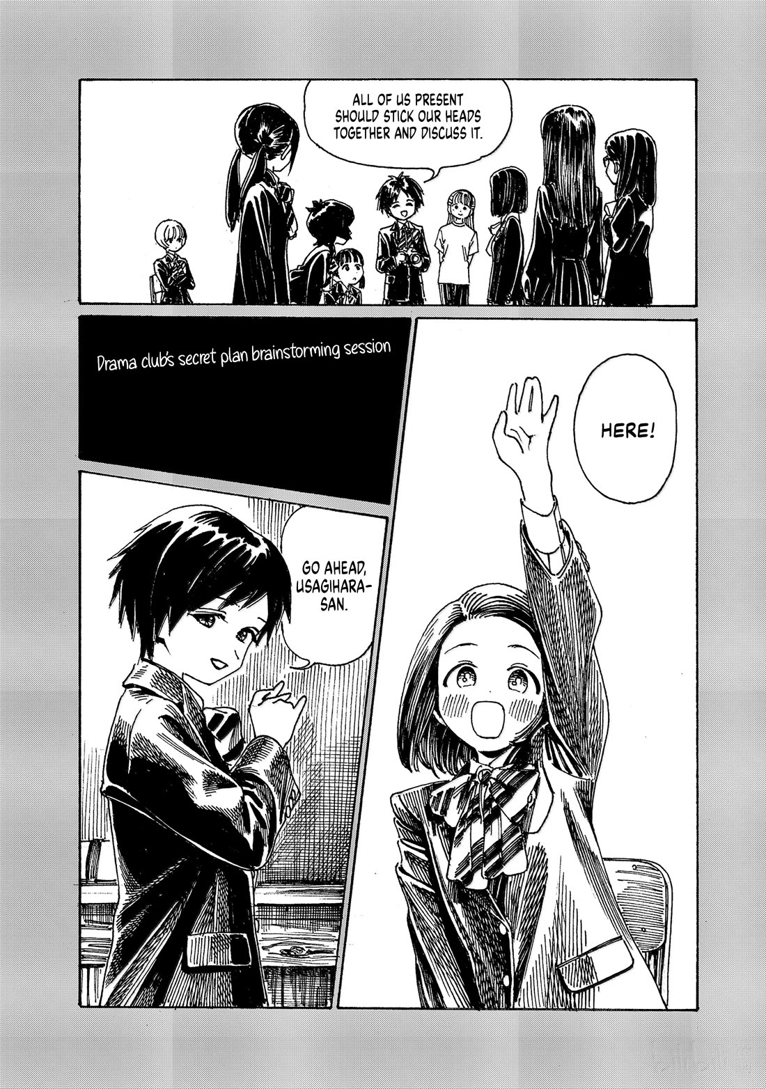 Akebi-chan no Sailor Fuku Chapter 83 page 9 - Chapter 83: Drama Club's Secret Plan Brainstorming Session