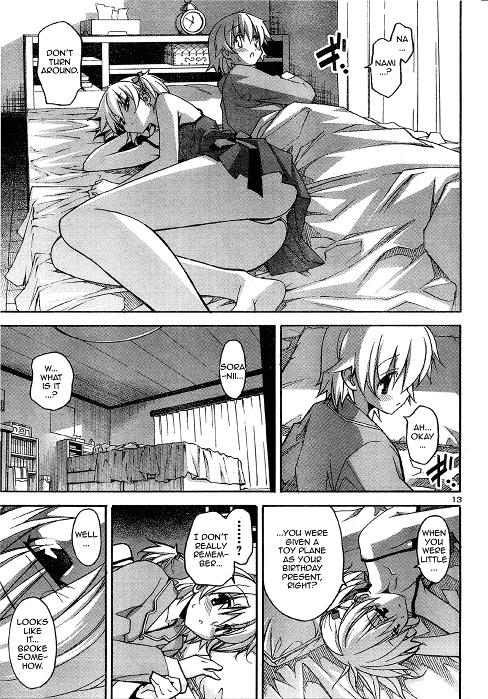 Aki-Sora Chapter 15 page 13 - Chapter 15: The Secret of Twins