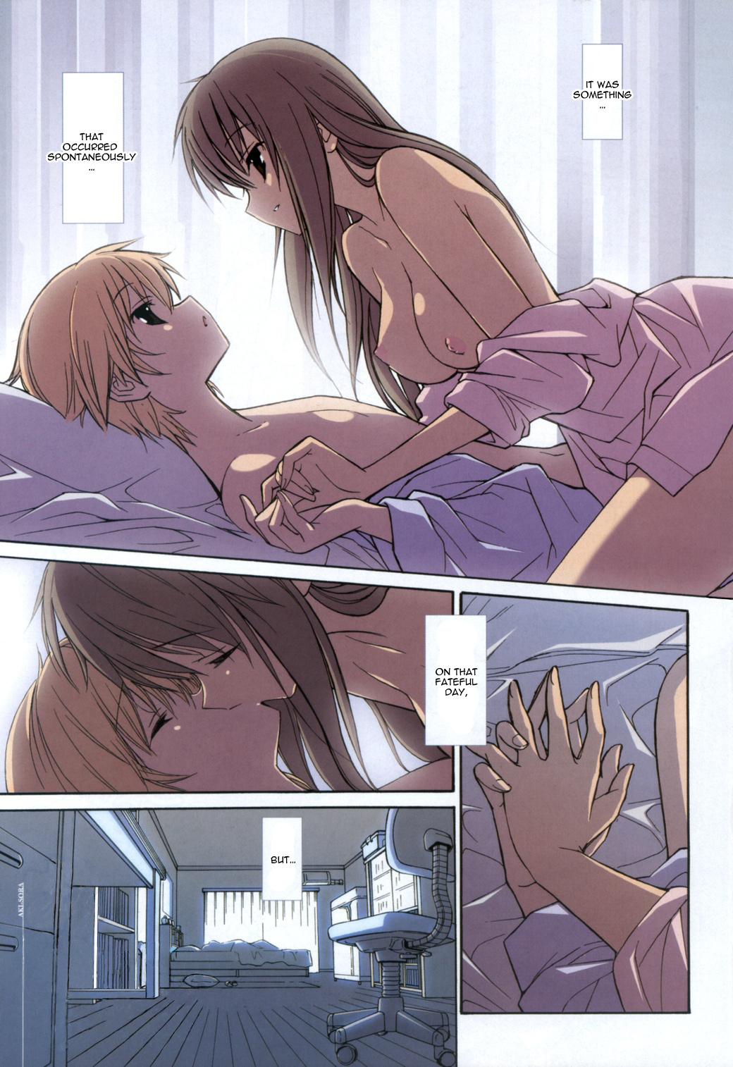 Aki-Sora Chapter 3 page 1 - Chapter 3: Hide and Seek