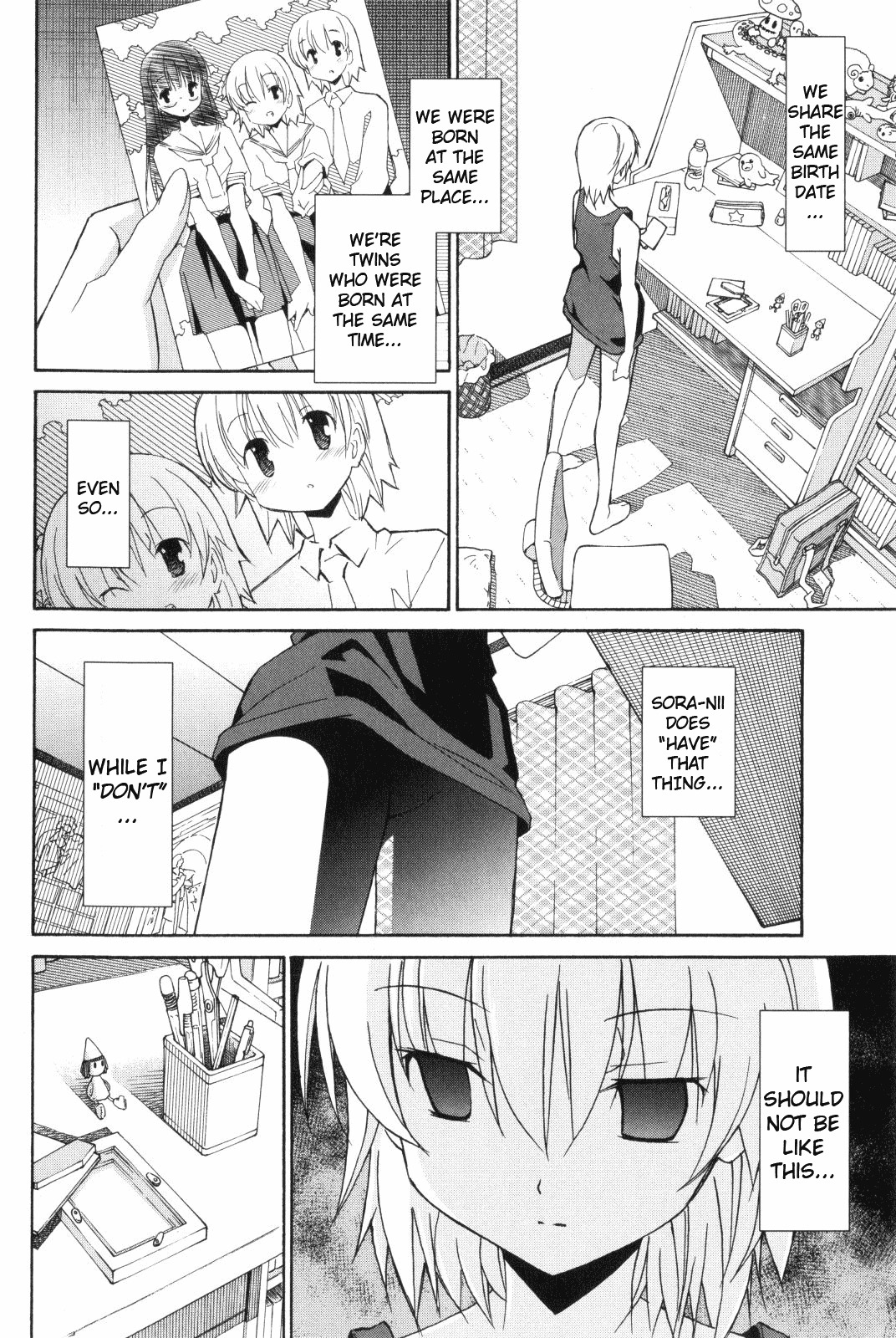 Aki-Sora Chapter 8 page 6 - Chapter 8: That Hateful Thing That Cannot Be Fulfilled
