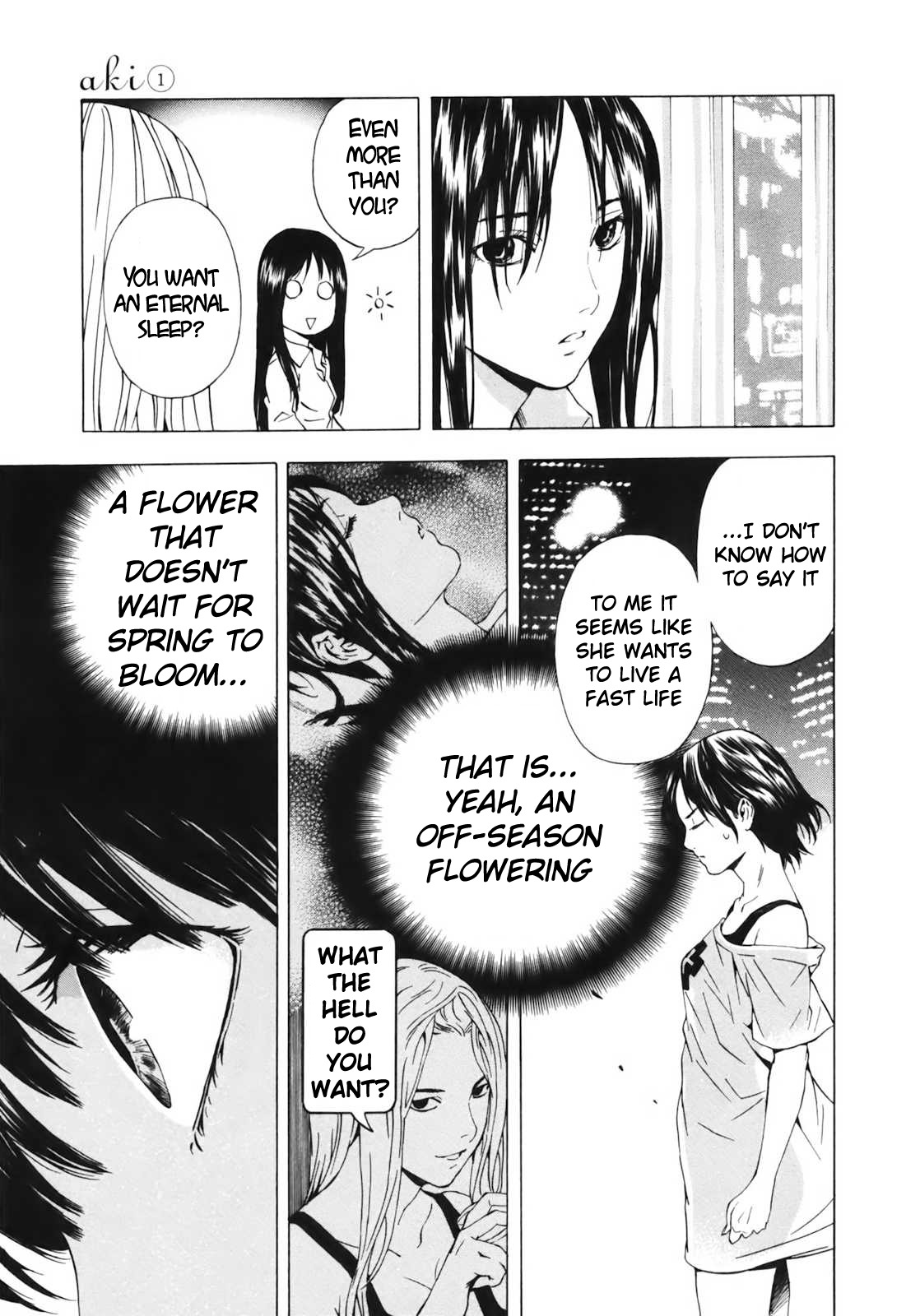 Aki Chapter 3 page 19 - Chapter 3: The Flower That Didn't Wait For Spring To Bloom