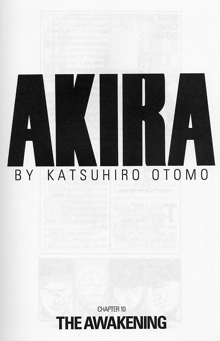 Akira Chapter 10 page 3 - Chapter 10