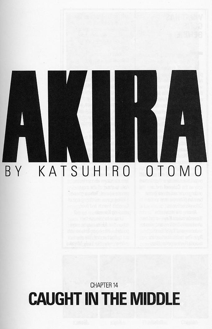 Akira Chapter 14 page 4 - Chapter 14