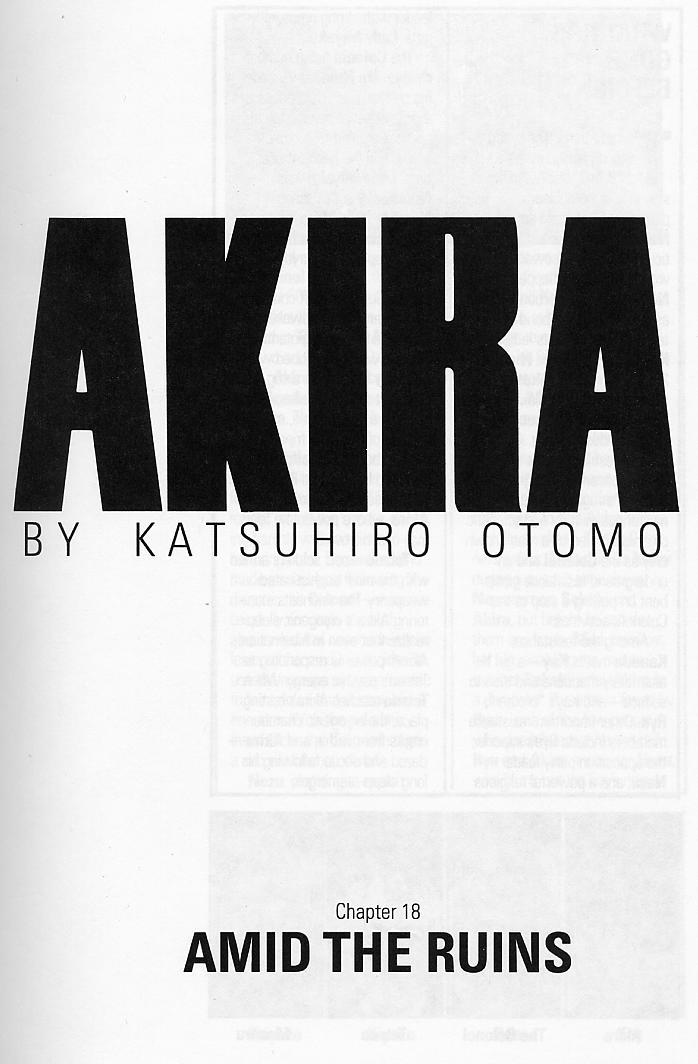 Akira Chapter 18 page 4 - Chapter 18