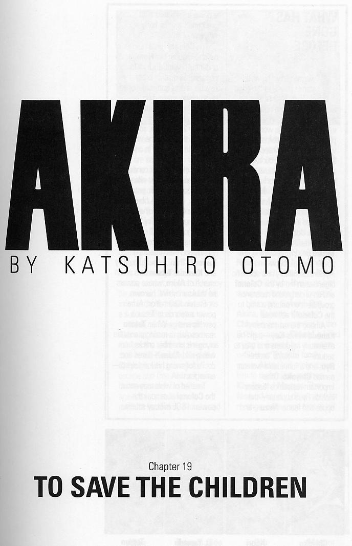 Akira Chapter 19 page 4 - Chapter 19
