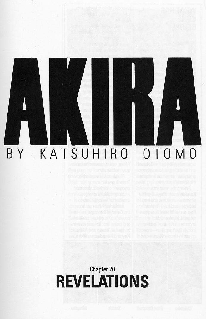 Akira Chapter 20 page 4 - Chapter 20