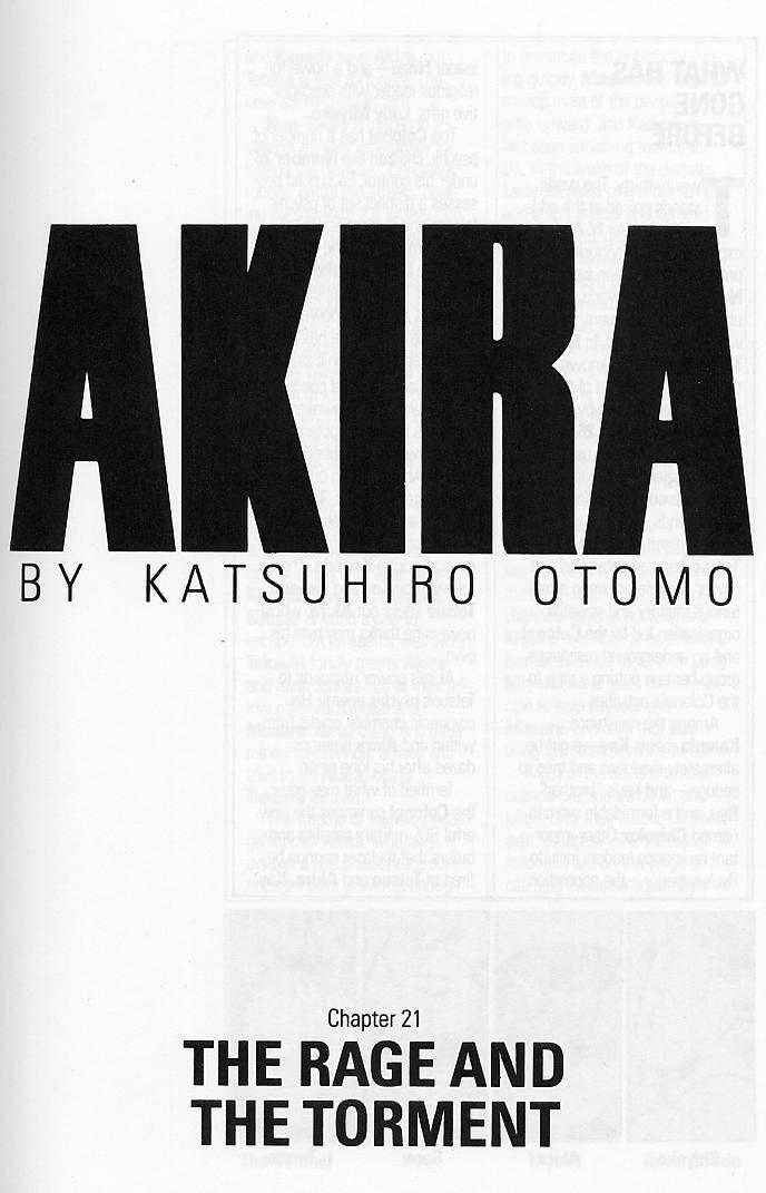 Akira Chapter 21 page 4 - Chapter 21