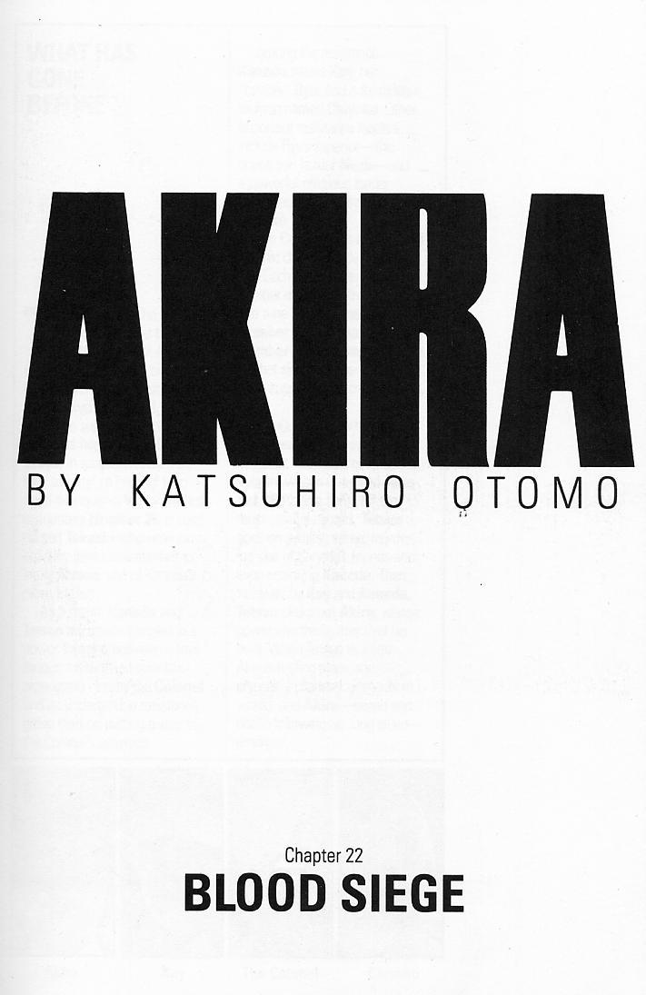 Akira Chapter 22 page 3 - Chapter 22