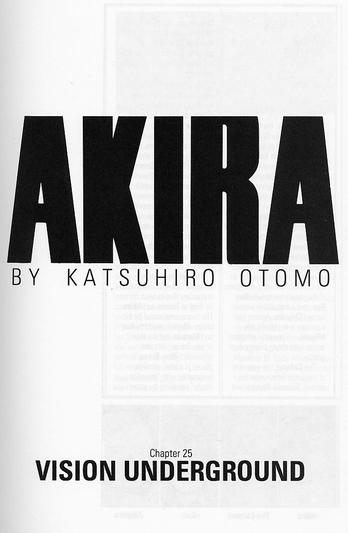 Akira Chapter 25 page 4 - Chapter 25